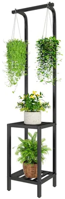 Image de Supports de plantes de 170 cm de hauteur, pour intérieur et extérieur, avec 3 niveaux