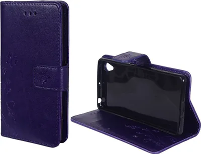 Produktbild von Schutz Hülle Blumen für Handy Sony Xperia X Violett
