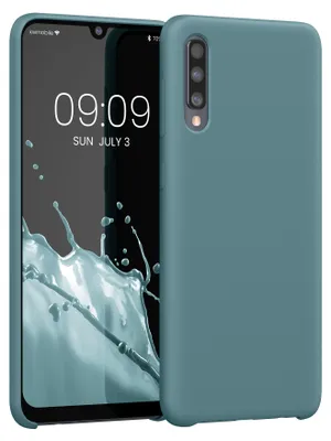 Produktbild von kwmobile Handyhülle für Samsung Galaxy A50 Hülle - Case Silikon - Kabelloses Laden - Schutzhülle Cover in Antique Stone