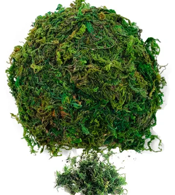 Immagine prodotto di 200 g di muschio artificiale – Ideale per decorare giardini e interni