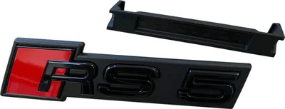 Logo Audi Nero Originale Per Griglia Radiatore - Black Edition, Plug &amp; Play