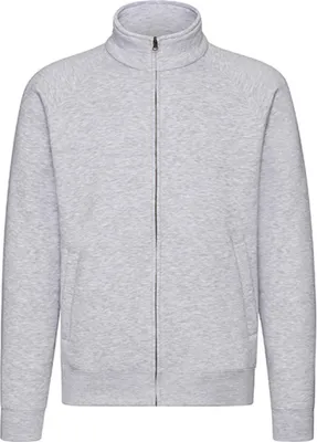 Produktbild von Fruit of the Loom 62-228-0 | Premium Sweat Jacket - Farbe: Heather Grey - Größe: XXL