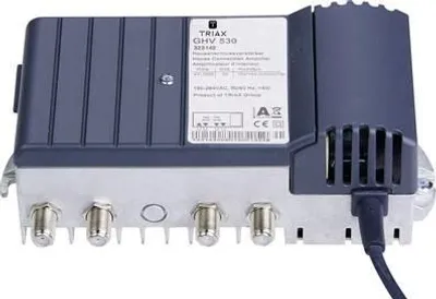 Image de TRIAX GHV 530 BK Hausanschlussverstärker 20 dB NF für GHV 30E (323142)