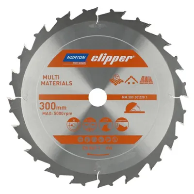 NORTON Kreissägeblatt Multi Materials Demolition 300mm x 30mm x 20 Zähne