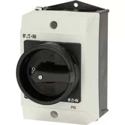 Produktbild von Eaton T0-1-102/I1/SVB-SW, Kippschalter, 2P, Schwarz, Weiß, IP65, 80 mm, 110 mm
