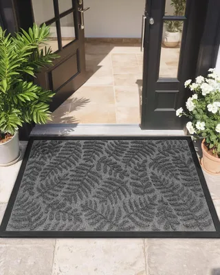 Obrázek produktu pro Rohož - skvrnám odolná vstupní rohož - šedá - 60x90 cm - Ideální pro chodbu a vchod - Odolná a stylová