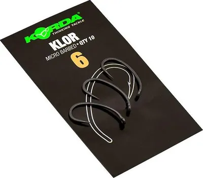 Produktbild von Korda Klor Barbless Hooks - 10 Karpfenhaken, Größe:6