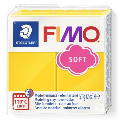Obrázok produktu pre FIMO, modelovacia hlina, plastelína Sunhine žltá mäkká normálna