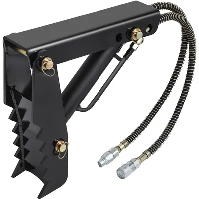 Produktbild von VEVOR Hydraulischer Baggerdaumen, 45,72 cm 12,70 mm Dicke Schwerlast-Baggerdaumen, Schwarze Stahl-Schweißdaumen-Anbaugeräte mit Hydraulikzylinder, Mechanischer Hydraulikdaumen für Bagger/Bagger, 18 Zoll-12 mm-Mit Hydraulikzylinder