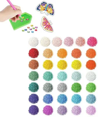 Immagine prodotto di Diamanti rotondi, 36 colori, confezione da 1000 pezzi