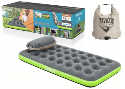Produktbild von Bestway® Single-Luftbett Roll & Relax mit Kissenpumpe 188 x 99 x 22 cm