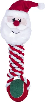 Produktbild von Nobby Seil mit Weihnachtsmannplüschkopf