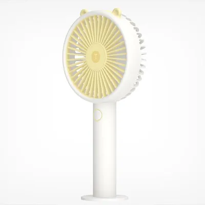 Obrázek produktu pro Roztomilý Bear Tvar USB Dobíjecí ruční Mini Fan, Žlutá