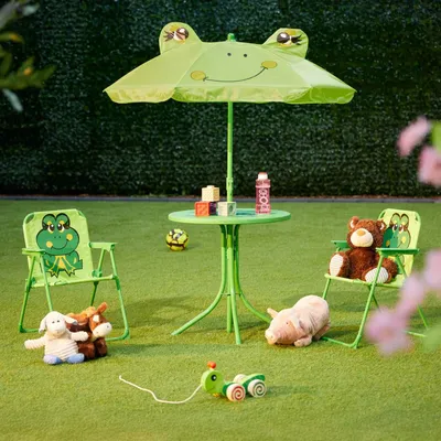 Produktbild von 4-teiliges Gartenmöbelset für Kinder mit Sonnenschirm