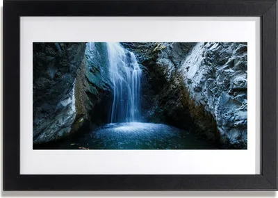 Produktbild von Bild 30x20 MDF-Rahmen Wandkunst Wasserfall Natur