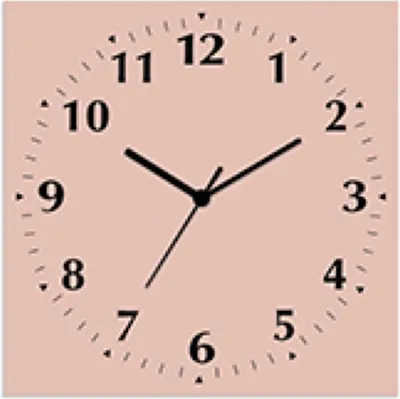 Produktbild von ARTland Wanduhr auf Alu Funkuhr - schwarzer Zeiger Trendfarbe alt Rosa Größe: 30x30 cm