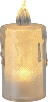 Image de Bougie décorative LED en cire 3,5x8 cm