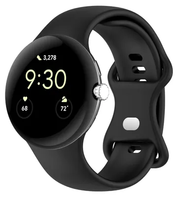 Immagine prodotto di Cinturino in silicone per smartwatch Google Pixel Watch 4 / 3 da 45 mm con fibbia a farfalla