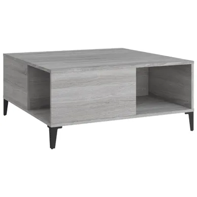 Obrázek produktu pro vidaXL Konferenční stolek Grey Sonoma 80x80x36,5 cm odvozený výrobek ze dřeva