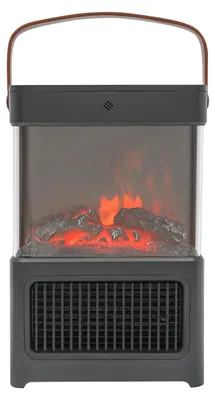 Obrázek produktu pro Elektrická krbová kamna – 2000 W teplovzdušný ventilátor – 3D LED efekt plamene – termostat 15–35 °C – 12hodinový časovač – dálkové ovládání – zástrčka EU – černá