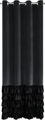 Obrázek produktu pro Eurofirany 454057, Sheer, Černá, Vzorovaný, Polyester, Průchodka, 200 g/m²