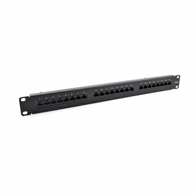 Obrázok produktu pre Patch Panel Cat6 UTP 24-Port RJ-45 19" 1U with Shelf