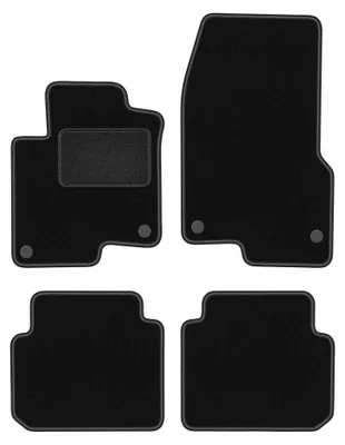 Productafbeelding van Velours automatten voor Smart ForFour I 2004-2007 (hatchback) – 4-delig, zwart, op maat – Wielganizator LUX