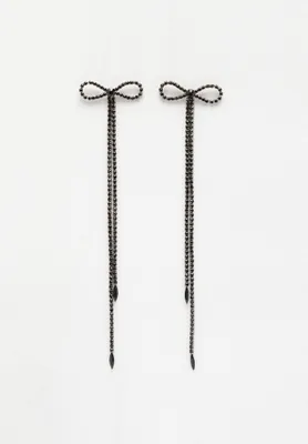 Image de AVANT-GARDE PARIS Boucles d'oreilles pendantes en cristal contemporaines