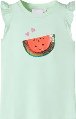 Image de T-shirt enfants avec manches à volants 128