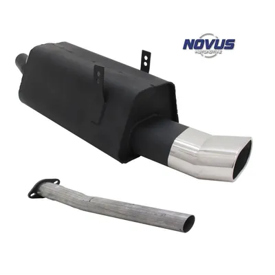 Image de Silencieux d'échappement sport en acier 135x75 DTM incliné BMW E36 3/B 3/C 320i 323i