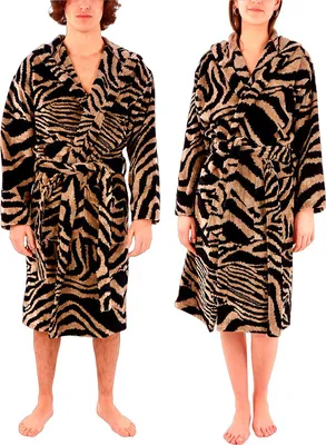 Produktbild von Roberto Cavalli Zebra Cappuccio uni Bademantel S/M