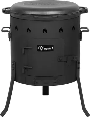 Produktbild von BBQ-Toro litinový kazan 16 l s kazanovou troubou Ø 40 cm, litinový hrnec s poklicí, kotlík na guláš, kotlík na oheň