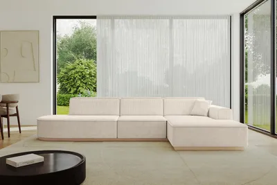 Produktbild von ALTDECOR Ecksofa in L-Form IREA-L2 327x165x80 cm Beige Corner Sofa Eckcouch Couch Wohnlandschaft Cauchsofa