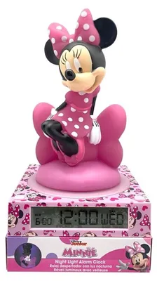 Produktbild von KIDS EUROSWAN Minnie 3D Nachtlicht mit Wecker 86536