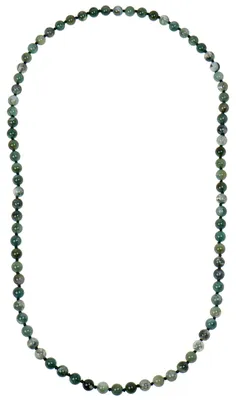 Obrázek produktu pro ELEDORO, náhrdelník s drahokamy, dámský, 80 cm, nekonečný řetěz, 8 mm, jaspis