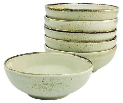 Zdjęcie produktu dla CreaTable, 22059, kolekcja Nature Earth, zestaw 6 miseczek wielofunkcyjnych, kamionka