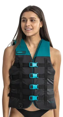 Image de Gilet de sauvetage Jobe Dual Life Vest - Gilet de sauvetage pour bateau et ski nautique, unisexe, couleur bleu sarcelle - Taille : 2XL/3XL