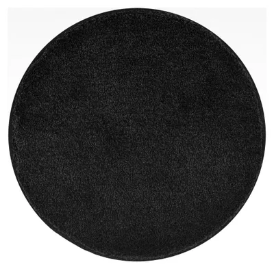 Produktbild von Runder Badteppich Relax Schwarz 100 cm