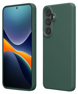Produktbild von kwmobile Handyhülle für Samsung Galaxy S26 Plus Hülle - Case Silikon - Kabelloses Laden - Schutzhülle Cover in Tannengrün