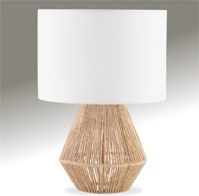 Produktbild von tectake® Tischleuchte Lignea Lux Boho-Stil, blendfreies Licht, 60 W 32 x 45 cm
