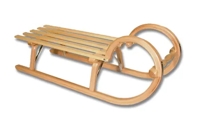 Produktbild von RESS Schlitten/Hörnerrodel Lattensitz Buchenholz 100cm