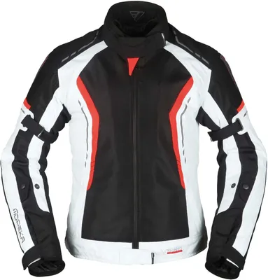 Produktbild von Modeka Khao Air Damen Motorrad Textiljacke, schwarz/grau/rot, 40