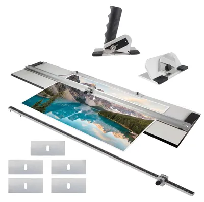 Passepartout-Schneideset, 90°+45° Schnitt, 5 Klingen, 106 cm