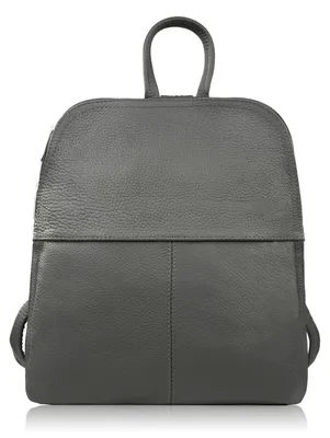 Produktbild von Damen Lederrucksack grau kleiner Stadtrucksack Abruzzo ABR-38-GR