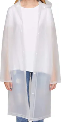Produktbild von Klarer EVA-Regenmantel für Damen, wasserdicht, Regenponchos, lange Regenbekleidung, verstaubar, leicht, mit Kapuze, Regenmantel, Reisen, Angeln, Wandern, täglicher Gebrauch, große Größe