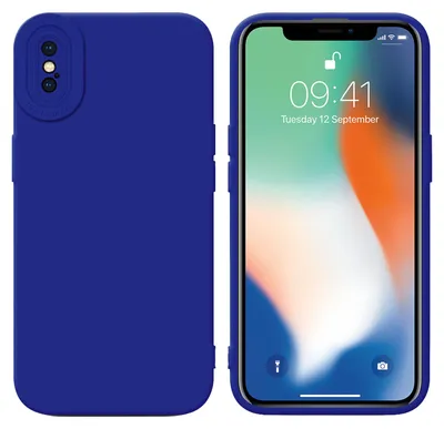 Produktbild von Cadorabo Hülle für Apple iPhone X / XS Schutz Hülle in Blau TPU Silikon Etui Case Handyhülle