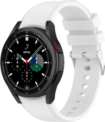 Produktbild von Strap-it Samsung Galaxy Watch 4 Classic 42mm Armband Silikon (Weiß)
