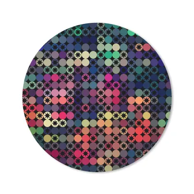 Produktbild von MuchoWow® Mauspad Mousepad Sterne - Regenbogen - Punkte - Geometrie - Design 40x40 cm - Mousepads - Maus Mat - Pad - Mausunterlage - Schreibtisch Accessoires