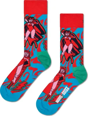 Image de Happy Socks Marvel Scarlet Witch Crew socks Blue EU 41-46 Men,Women Blue EU 41-46