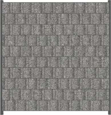 Produktbild von Wallario Zaunsichtschutz mit Motiv Muster grauer Marmor Optik -Granit - marmoriert für Ein- und Doppelstabmatten Zäune in der Größe 200 x 200 cm